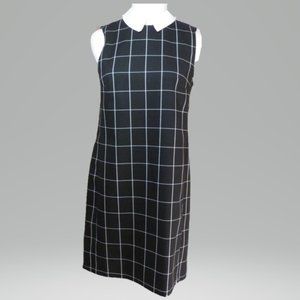 Halogen SP Black with White Check Shift Dress